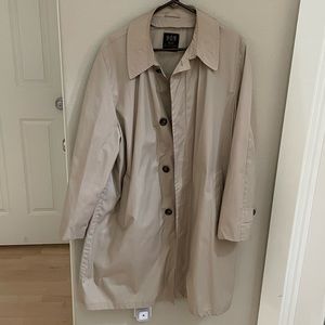Vintage Lord Forecaster Portland in the West Tan Trench Rain Coat Size 44R VTG